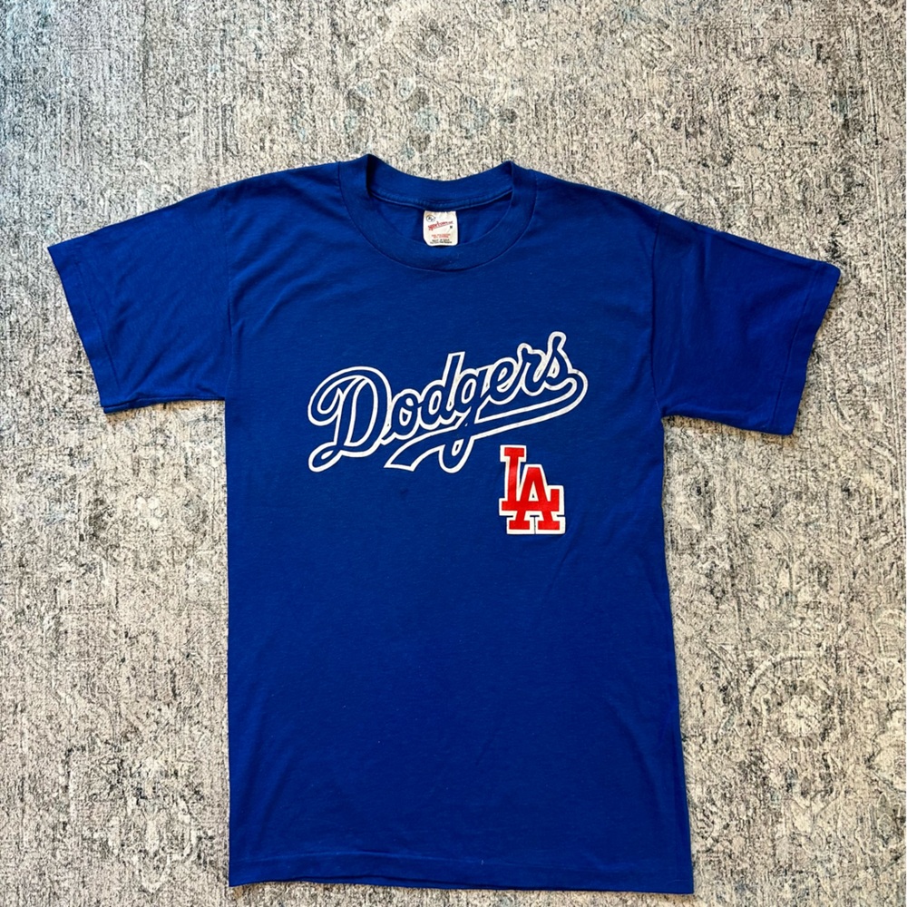 ✨single stitch✨Vintage 80s Dodgers tee